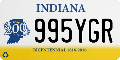 IN license plate 995YGR