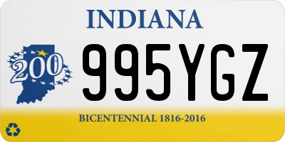 IN license plate 995YGZ