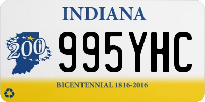 IN license plate 995YHC