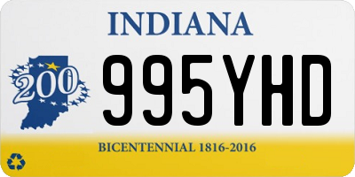 IN license plate 995YHD