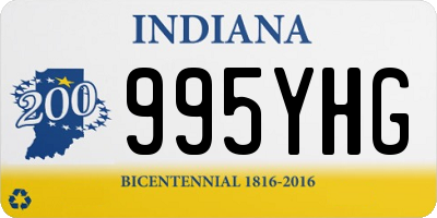 IN license plate 995YHG