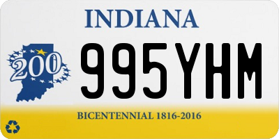 IN license plate 995YHM