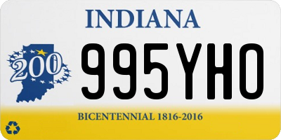 IN license plate 995YHO