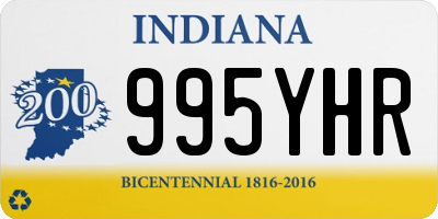 IN license plate 995YHR