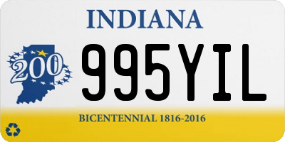 IN license plate 995YIL