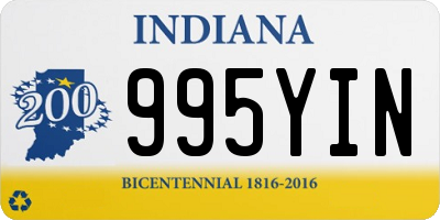 IN license plate 995YIN