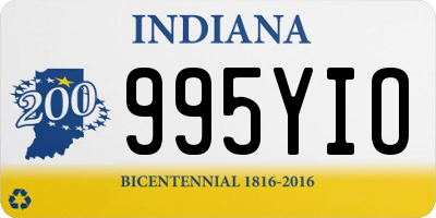 IN license plate 995YIO