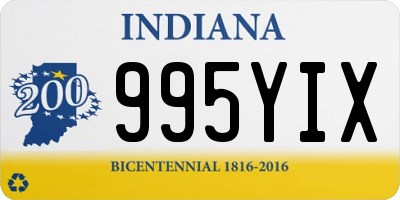 IN license plate 995YIX