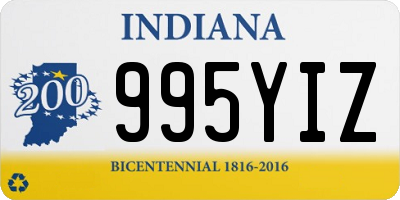 IN license plate 995YIZ