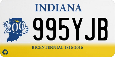 IN license plate 995YJB