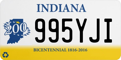 IN license plate 995YJI