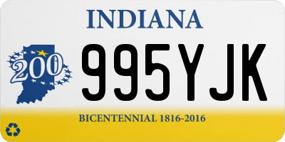 IN license plate 995YJK