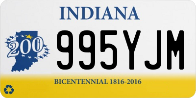 IN license plate 995YJM