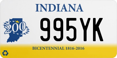 IN license plate 995YK