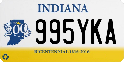 IN license plate 995YKA