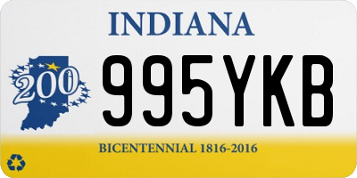 IN license plate 995YKB