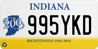 IN license plate 995YKD