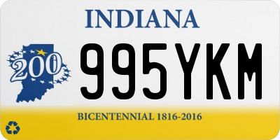 IN license plate 995YKM