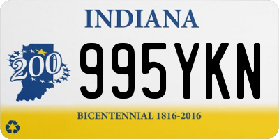 IN license plate 995YKN