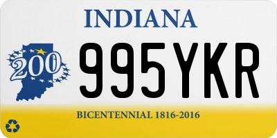 IN license plate 995YKR