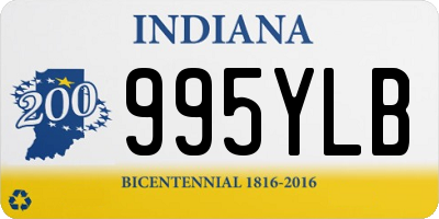 IN license plate 995YLB