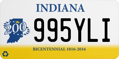 IN license plate 995YLI