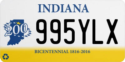 IN license plate 995YLX