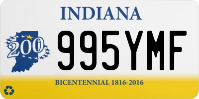 IN license plate 995YMF