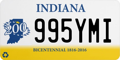 IN license plate 995YMI