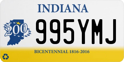 IN license plate 995YMJ