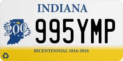 IN license plate 995YMP