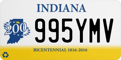 IN license plate 995YMV