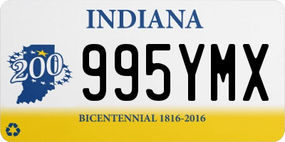 IN license plate 995YMX