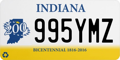 IN license plate 995YMZ