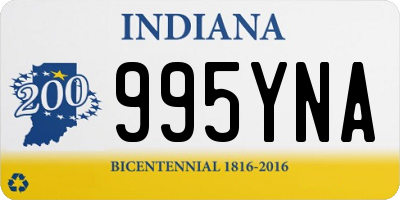 IN license plate 995YNA