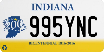 IN license plate 995YNC