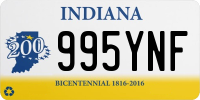 IN license plate 995YNF