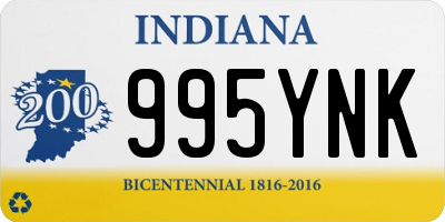 IN license plate 995YNK