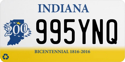 IN license plate 995YNQ