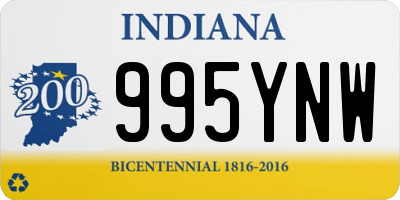 IN license plate 995YNW