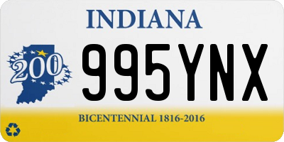 IN license plate 995YNX