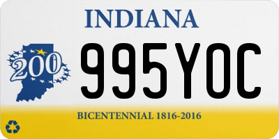 IN license plate 995YOC