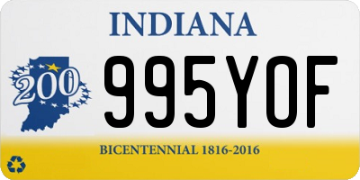 IN license plate 995YOF