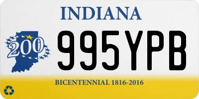 IN license plate 995YPB