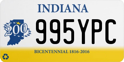 IN license plate 995YPC