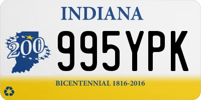 IN license plate 995YPK