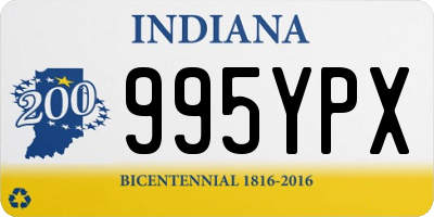 IN license plate 995YPX