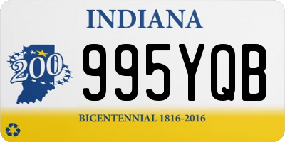 IN license plate 995YQB