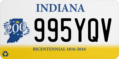 IN license plate 995YQV