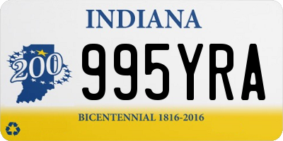 IN license plate 995YRA